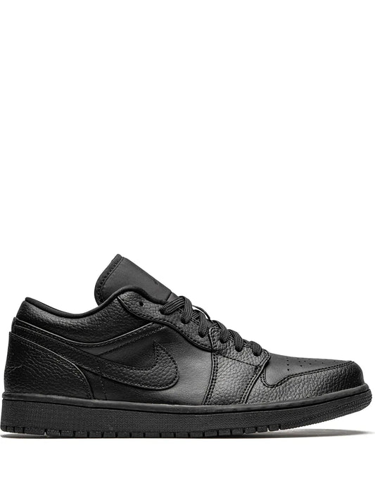 Air Jordan 1 Low Triple Black Sneakers — Same as shown — Size US M 10.5 - US W 12 — Front View