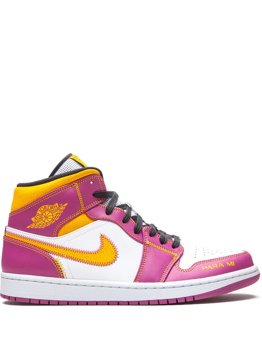 Air Jordan 1 Mid Dia De Los Muertos Sneakers — Same as shown — Size US M 11.5 - US W 13 — Front View