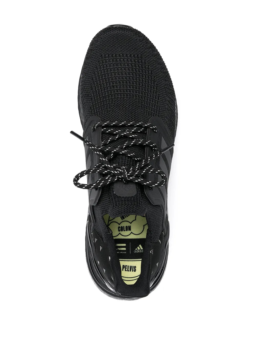 adidas X Pharrell Williams Ultraboost 20 Low-Top Sneakers — Black — Size US M 10 - US W 11.5 — Top View