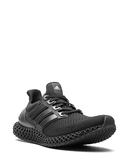 adidas Ultra 4D Triple Black Sneakers — Black — Size US M 5 - US W 6.5 — Side View