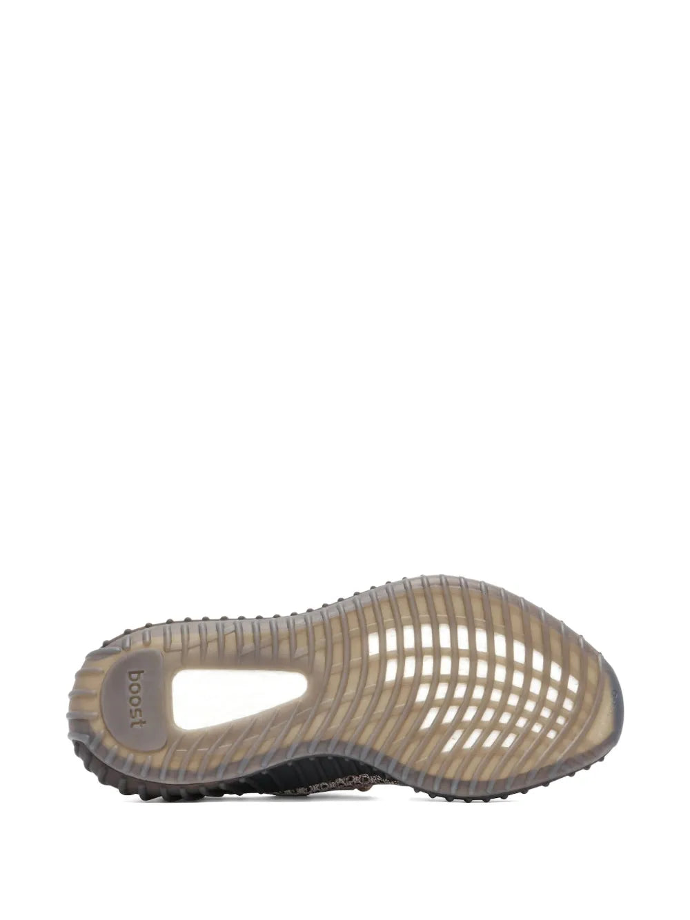 adidas Yeezy Boost 350 V2 Ash Stone Sneakers — Almond Beige/Coral Pink — Size US M 9 - US W 10.5 — Back View
