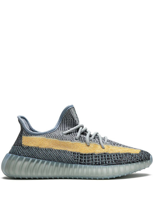 adidas Yeezy Boost 350 V2 Ash Blue Sneakers — Ash Blue — Size US M 9 - US W 10.5 — Front View
