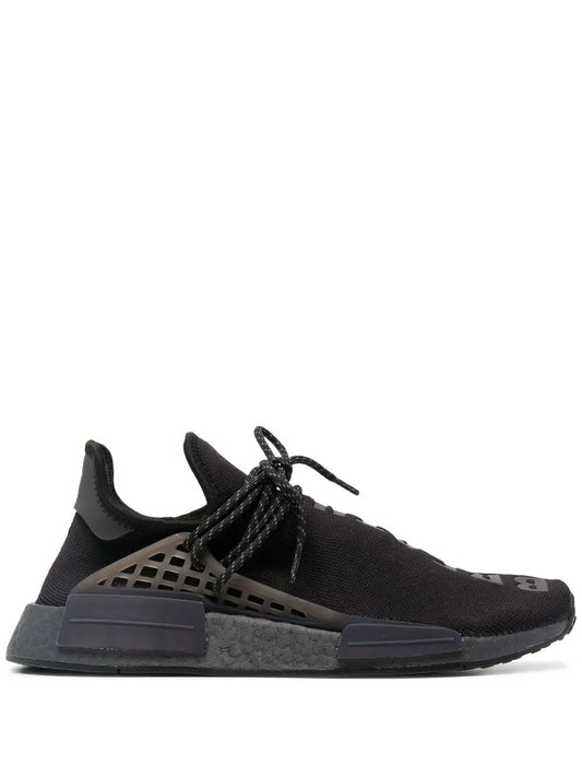 adidas X Pharrell Nmd Hu Black Future Sneakers — Black — Size US M 6 - US W 7.5 — Front View