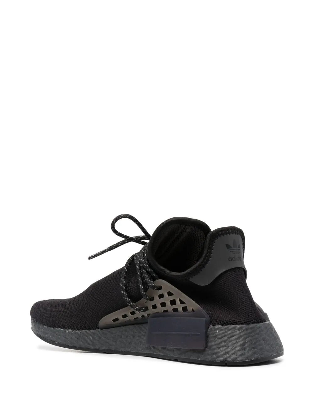 adidas X Pharrell Nmd Hu Black Future Sneakers — Black — Size US M 6 - US W 7.5 — Back View