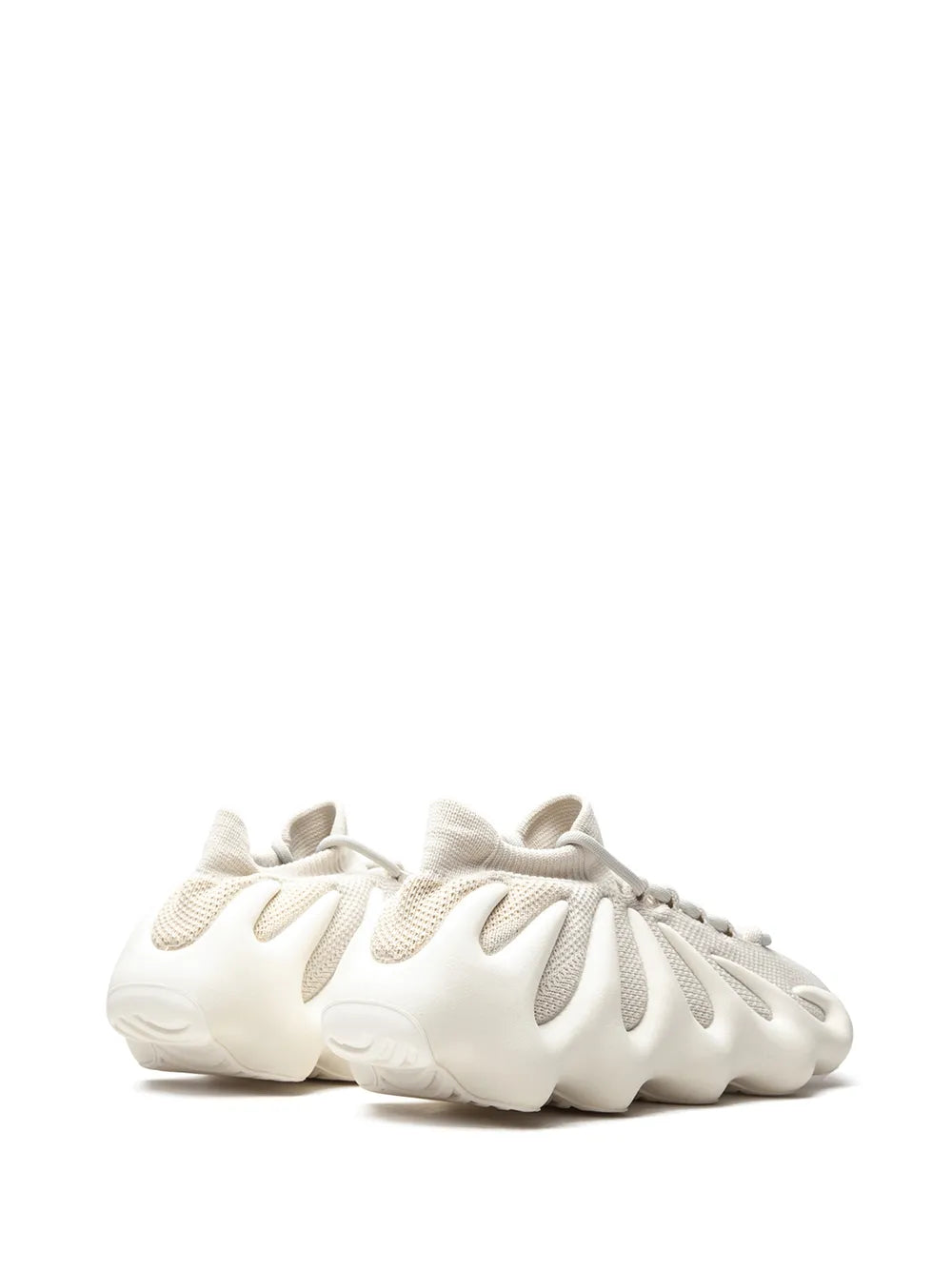adidas Yeezy 450 Cloud White Sneakers — White — Size US M 6 - US W 7.5 — Back View