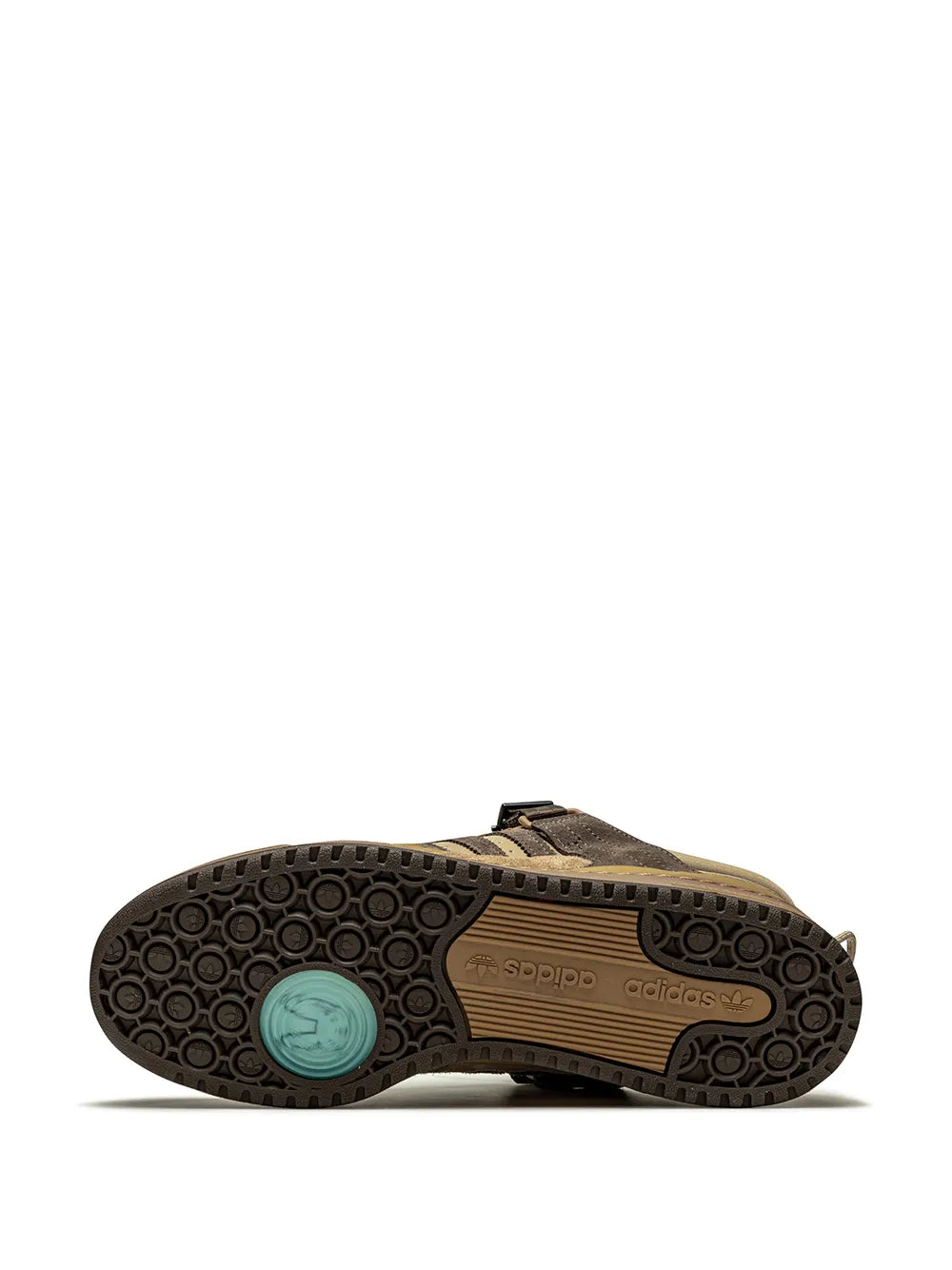 adidas X Bad Bunny Forum Buckle Low The First Cafe Sneakers — Same as shown — Size US M 8 - US W 9.5 — Top View
