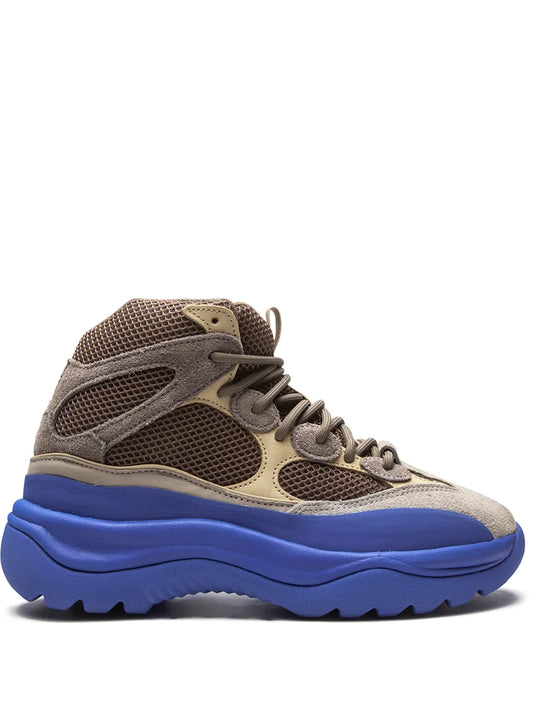 adidas Yeezy Taupe Blue Desert Boots — Brown/Blue — Size US M 3.5 - US W 5 — Front View