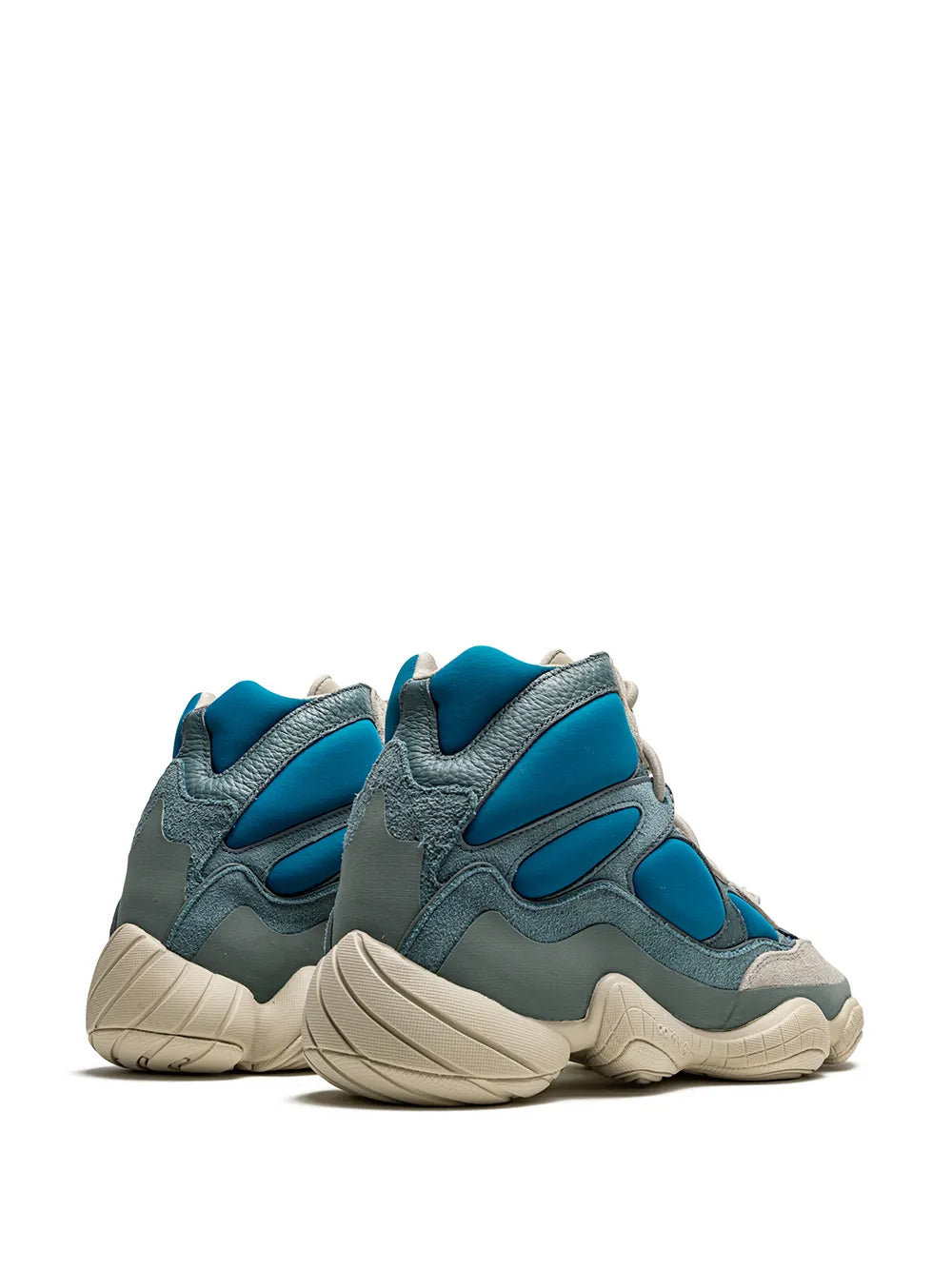 adidas Yeezy 500 High Frosted Blue Sneakers — Blue — Size US M 6 - US W 7.5 — Back View