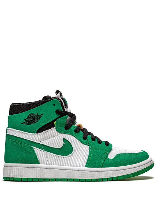 Air Jordan 1 High Zoom Cmft Stadium Green Sneakers — Same as shown — Size US M 8.5 - US W 10 — Front View