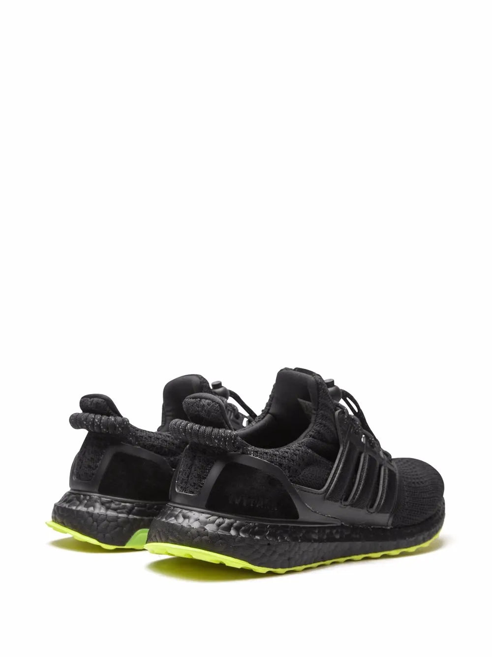 adidas X Ivy Park Ultraboost Black/Hi-Res Yellow Sneakers — Core Black/Hi-Res Yellow — Size US M 11.5 - US W 13 — Back View