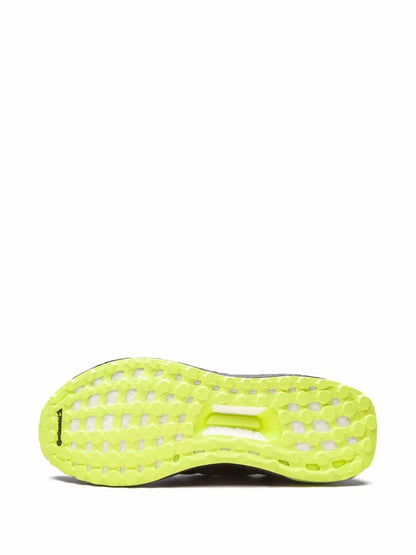 adidas X Ivy Park Ultraboost Black/Hi-Res Yellow Sneakers — Core Black/Hi-Res Yellow — Size US M 11.5 - US W 13 — Top View