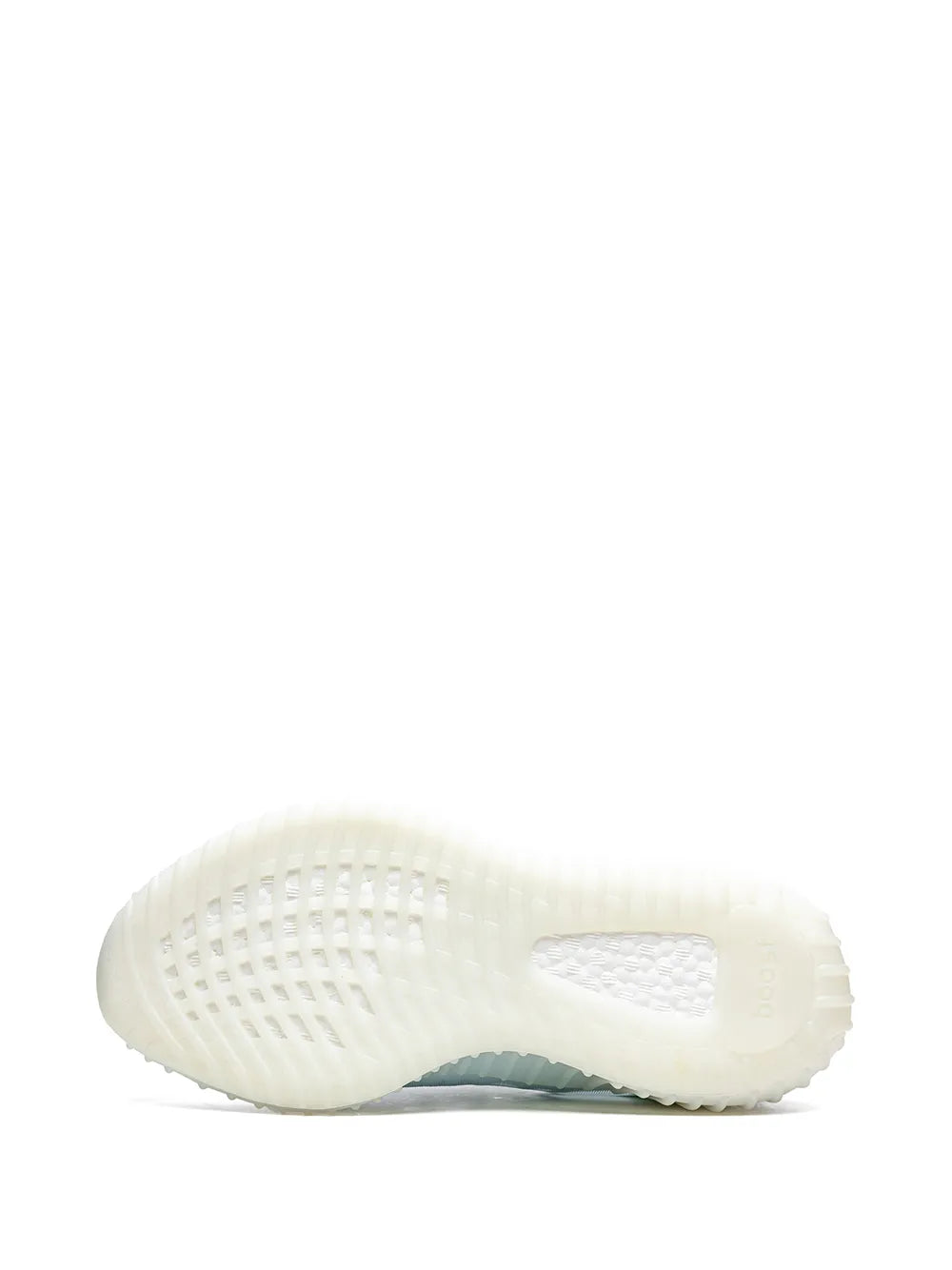 adidas Yeezy Boost 350 V2 Mono Ice Sneakers — Mono Ice — Size US M 5.5 - US W 7 — Top View