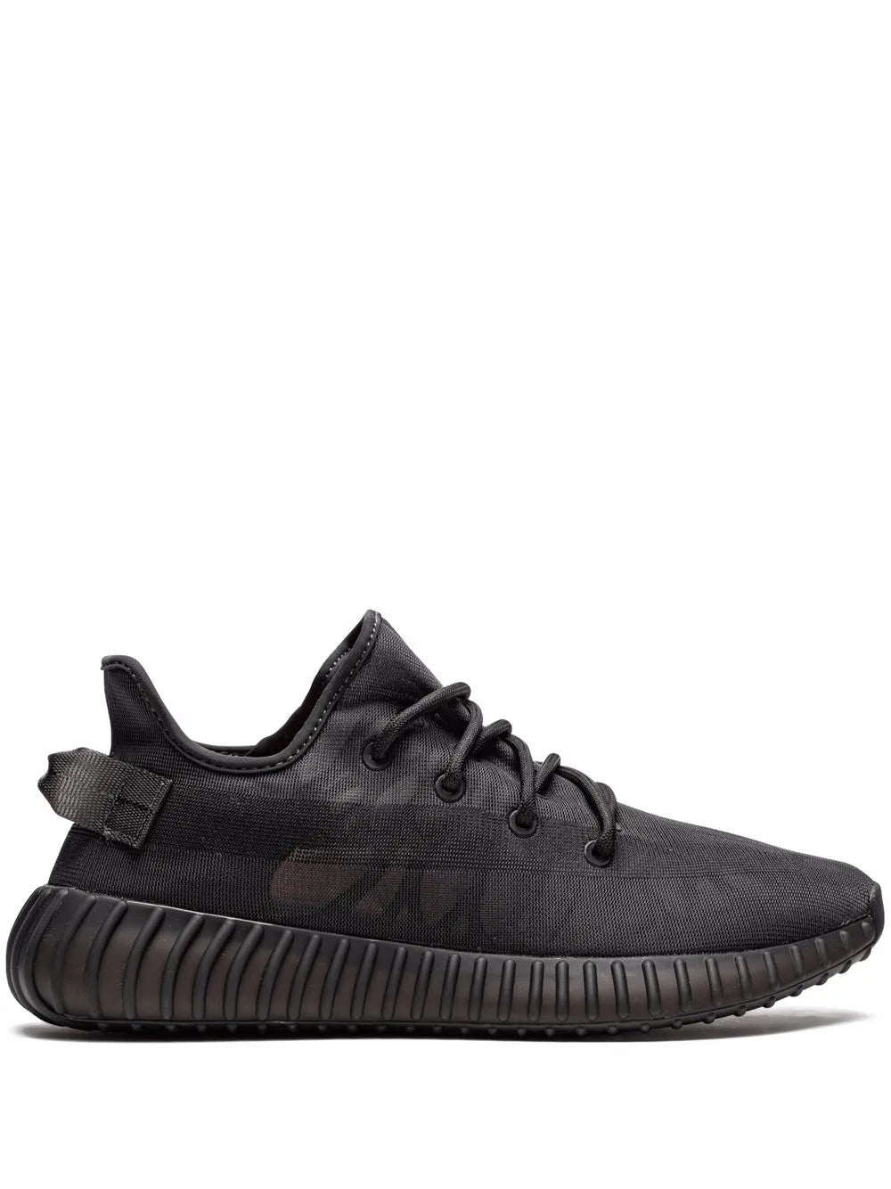 adidas Yeezy Boost 350 V2 Mono Cinder Sneakers — Black — Size US M 5.5 - US W 7 — Front View