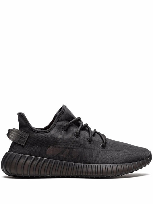 adidas Yeezy Boost 350 V2 Mono Cinder Sneakers — Black — Size US M 5.5 - US W 7 — Front View