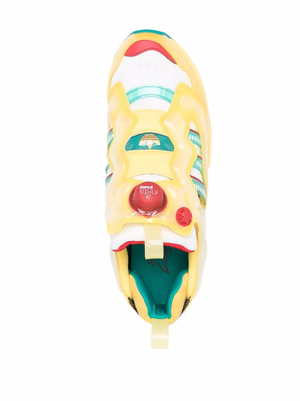 adidas X Reebok Zx Fury Sneakers — Yellow — Size US M 9 - US W 10.5 — Top View