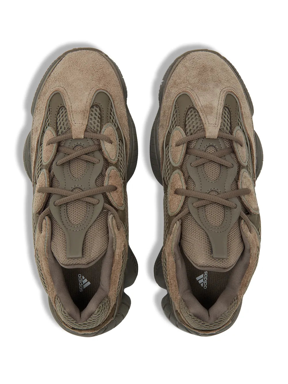 adidas Yeezy 500 Clay Brown Sneakers — Clay Brown — Size US M 6 - US W 7.5 — Back View