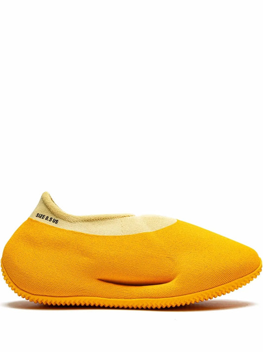 adidas Yeezy Knit Runner Sulfur Sneakers — Yellow — Size US M 3.5 - US W 5 — Front View