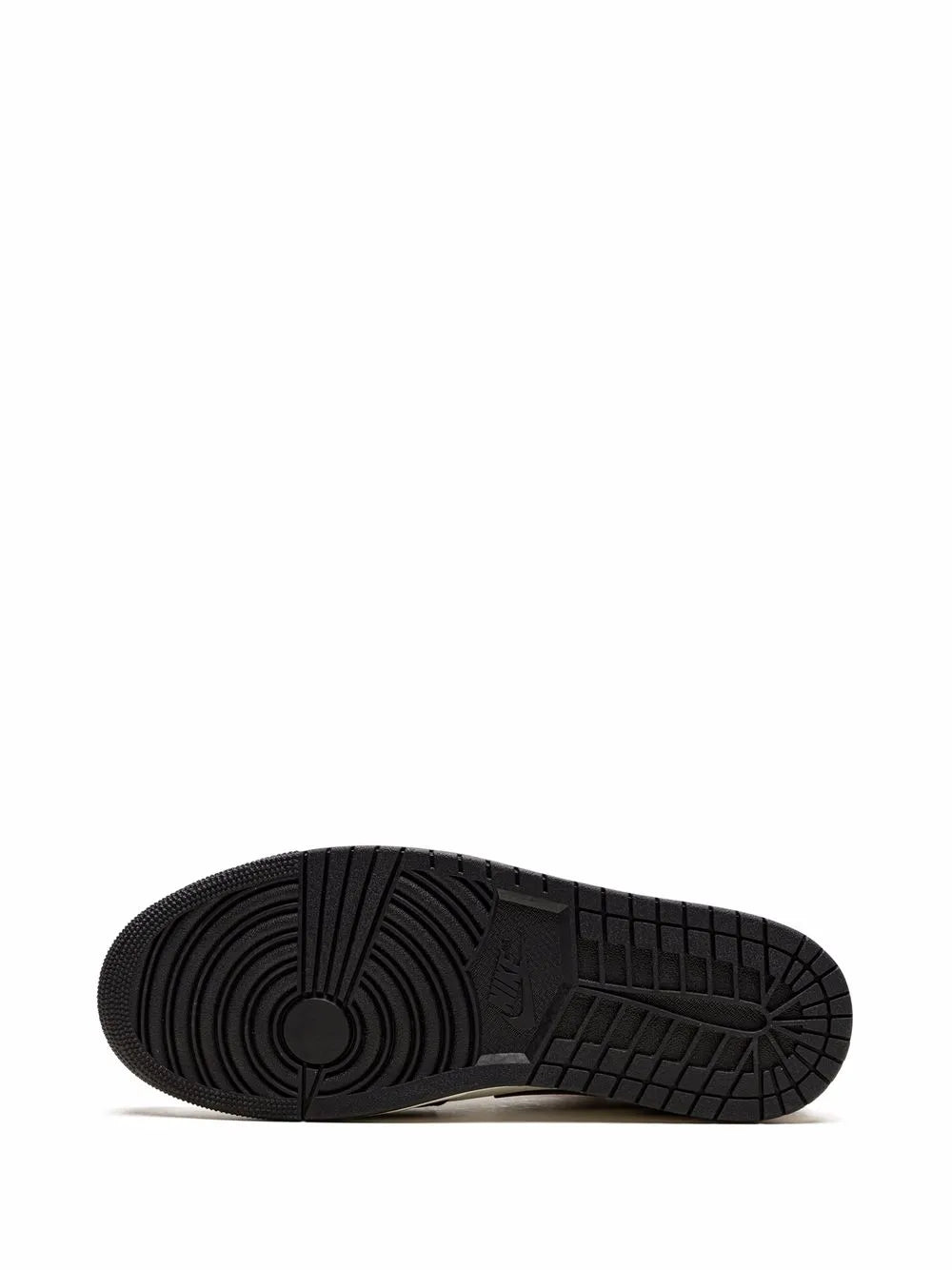Air Jordan 1 Low Mocha Sneakers — White/Black — Size US M 10.5 - US W 12 — Top View