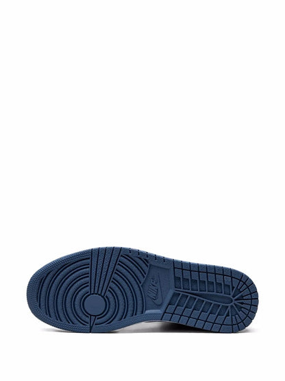 Air Jordan 1 High Og Dark Marina Blue Sneakers — Dark Marina Blue/Black/White — Size US M 6.5 - US W 8 — Top View