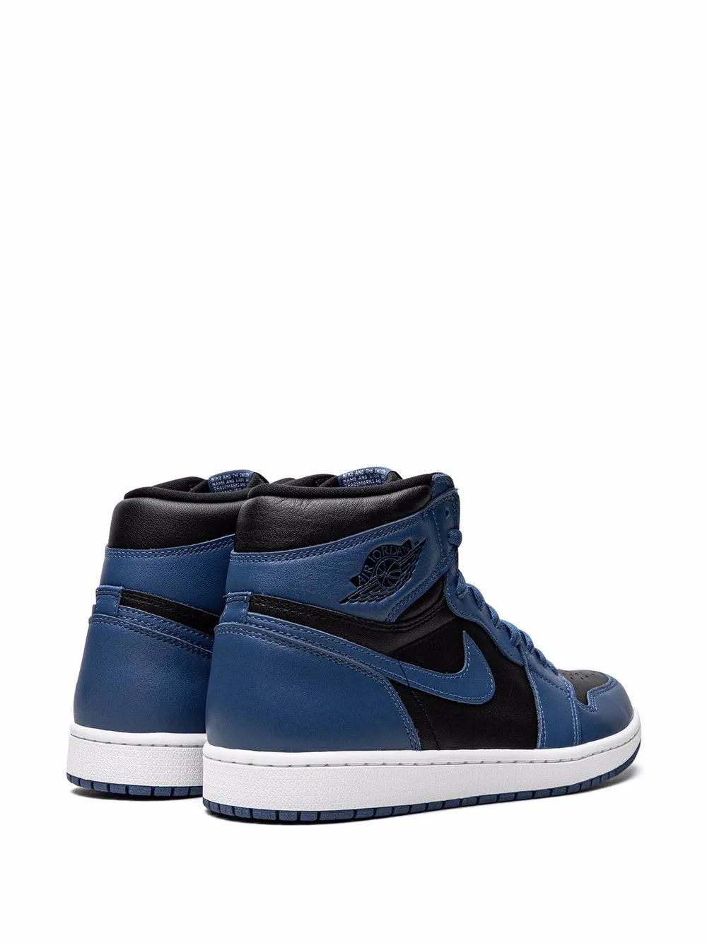 Air Jordan 1 High Og Dark Marina Blue Sneakers — Dark Marina Blue/Black/White — Size US M 6.5 - US W 8 — Back View