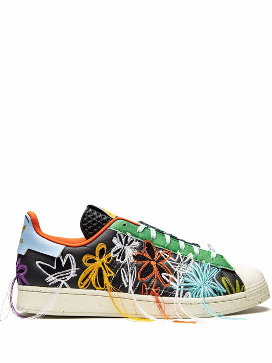 adidas X Sean Wotherspoon Superstar Superearth Sneakers — Multicolour — Size US M 8 - US W 9.5 — Front View