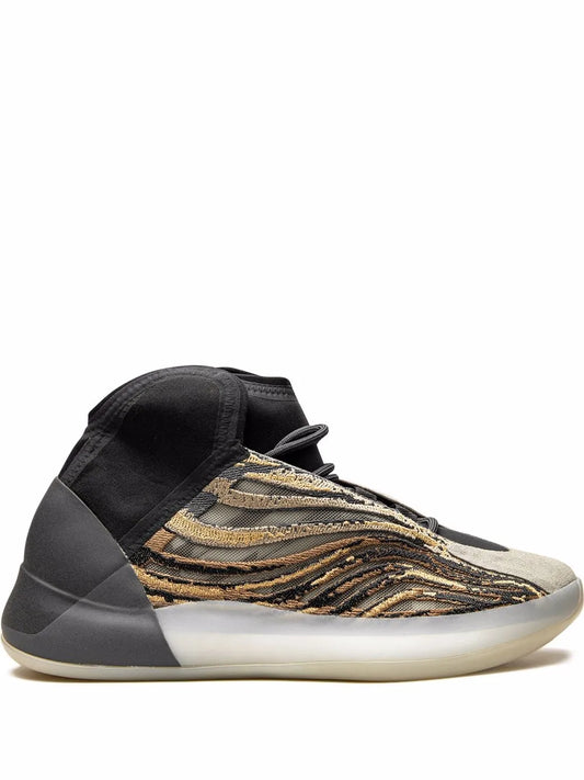 adidas Yeezy Quantum Amber Tint Sneakers — Contrasting Panel Detail — Size US M 3.5 - US W 5 — Front View