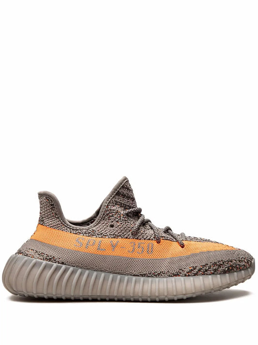 adidas Yeezy Boost 350 V2 Reflective Beluga Sneakers — Grey — Size US M 5.5 - US W 7 — Front View