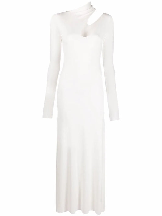 Manuri Cut Out Detail Long Sleeve Dress — Same as shown — Size XS — Front View