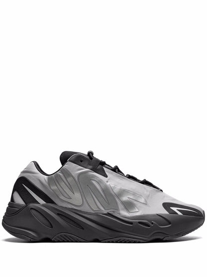 adidas Yeezy 700 Mnvn Metallic Sneakers — Silver-Tone/Black — Size US M 9 - US W 10.5 — Front View