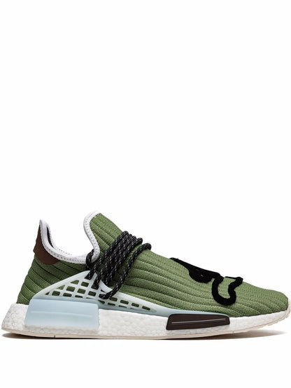 adidas X Bbc Ice Cream X Pharrell Hu Nmd Running Dog Sneakers — Green — Size US M 8 - US W 9.5 — Front View