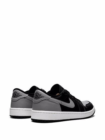 Air Jordan 1 Low Golf Shadow Sneakers — Grey/Black — Size US M 9.5 - US W 11 — Back View