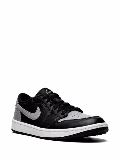 Air Jordan 1 Low Golf Shadow Sneakers — Grey/Black — Size US M 9.5 - US W 11 — Side View