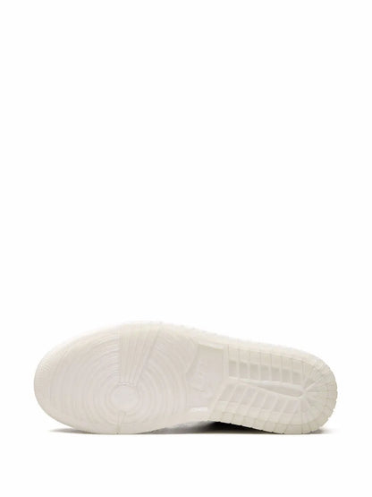 Air Jordan 1 Low Diamond Sneakers — Black/White — Size US M 9.5 - US W 11 — Top View