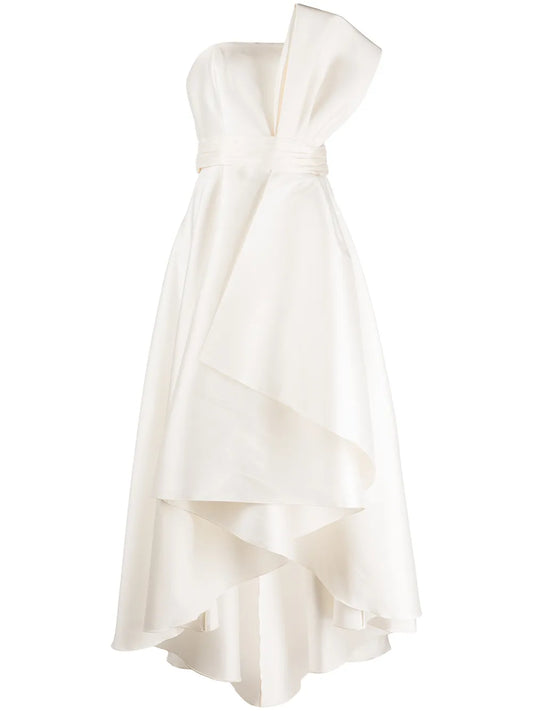Sachin Babi Tara Draped Strapless Gown — Same as shown — Size XS — Front View