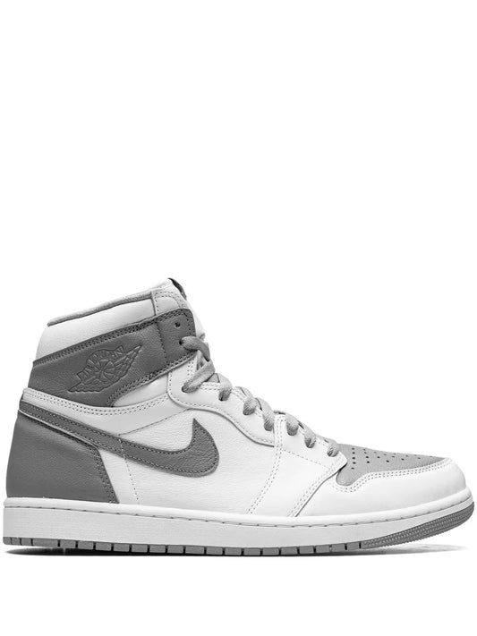 Air Jordan 1 High Og Stealth Sneakers — Grey/White — Size US M 6.5 - US W 8 — Front View