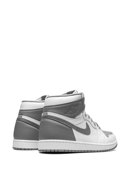 Air Jordan 1 High Og Stealth Sneakers — Grey/White — Size US M 6.5 - US W 8 — Back View