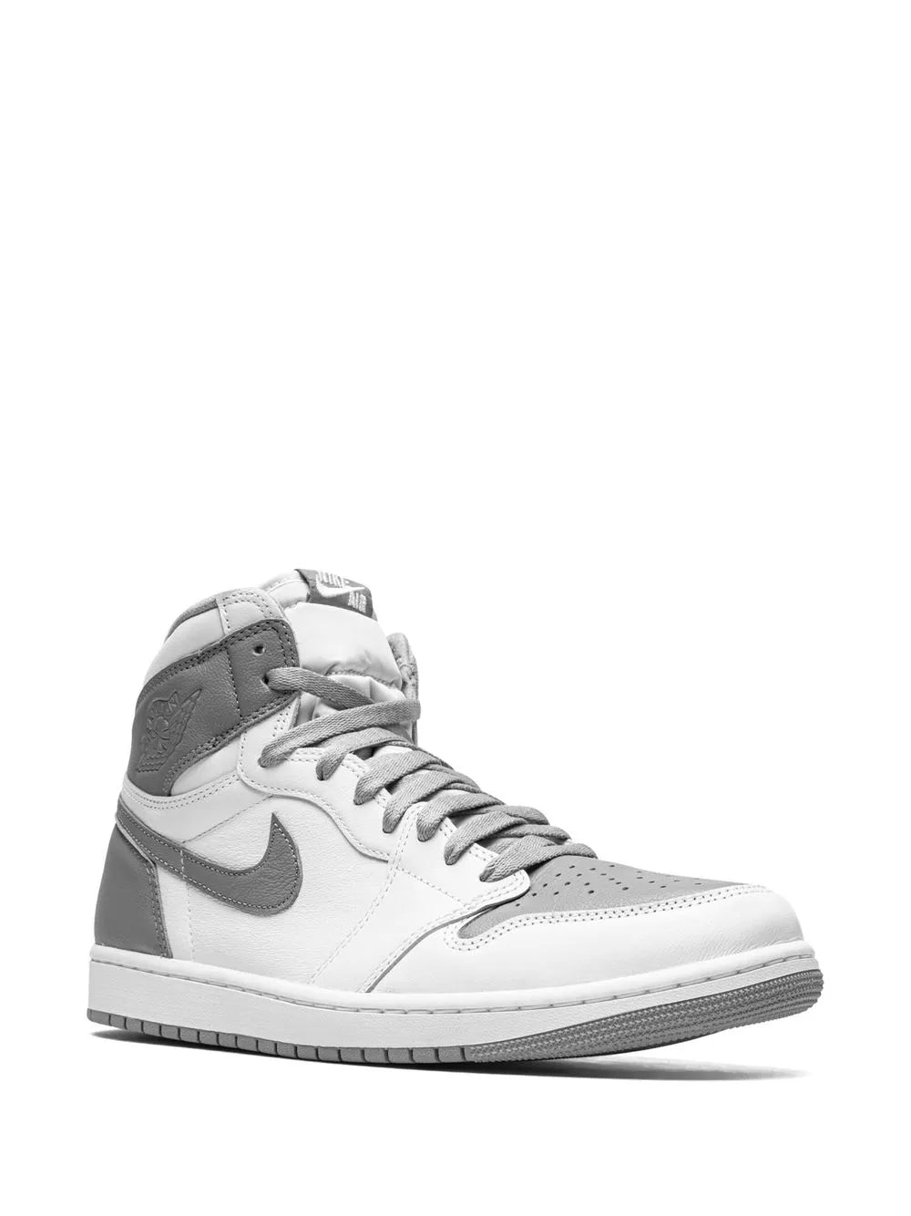 Air Jordan 1 High Og Stealth Sneakers — Grey/White — Size US M 6.5 - US W 8 — Side View