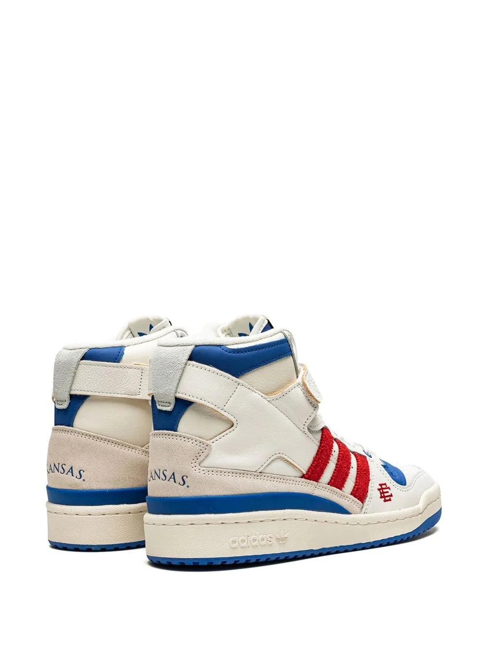 adidas X Eric Emanuel Forum 84 High Midnight Madness/Kansas Jayhawks Sneakers — Same as shown — Size US M 4 - US W 5.5 — Back View