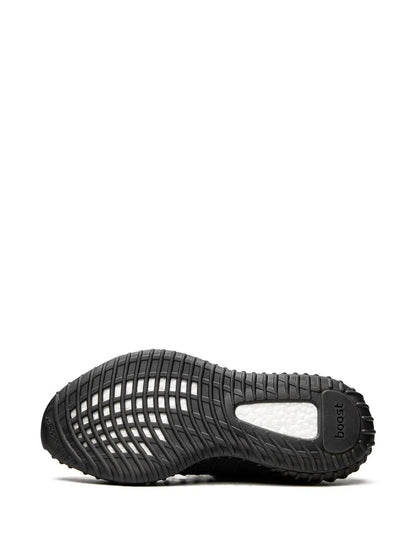 adidas Yeezy 350 Boost V2 Cmpct Slate Carbon Sneakers — Black — Size US M 6 - US W 7.5 — Top View