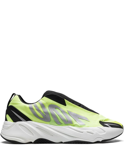 adidas Yeezy Boost 700 Mnvn Laceless Phosphor Sneakers — Bright Green — Size US M 8.5 - US W 10 — Front View