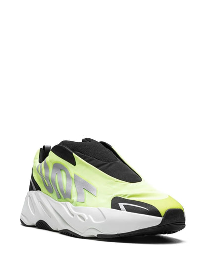 adidas Yeezy Boost 700 Mnvn Laceless Phosphor Sneakers — Bright Green — Size US M 8.5 - US W 10 — Side View
