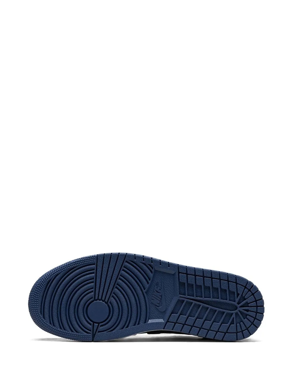 Air Jordan 1 Low Mystic Navy Sneakers — Black/White — Size US M 10.5 - US W 12 — Top View