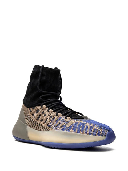 adidas Yeezy Basketball Knit Slate Azure Sneakers — Brown — Size US M 9 - US W 10.5 — Side View