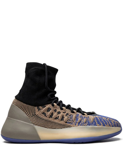 adidas Yeezy Basketball Knit Slate Azure Sneakers — Brown — Size US M 9 - US W 10.5 — Front View