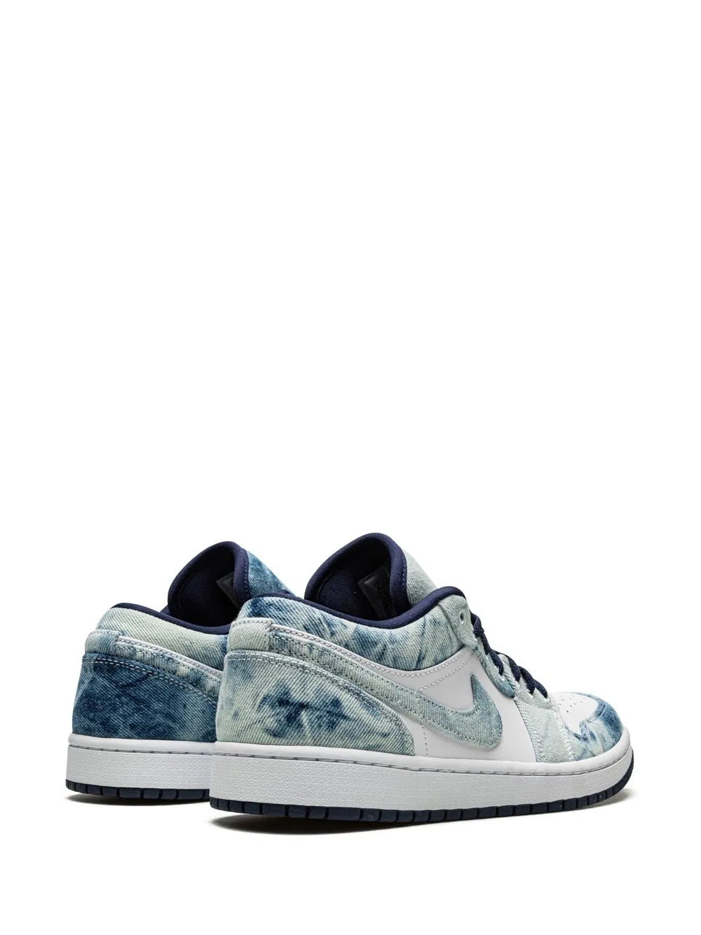 Air Jordan 1 Low Se Washed Denim Sneakers — Same as shown — Size US M 10.5 - US W 12 — Back View