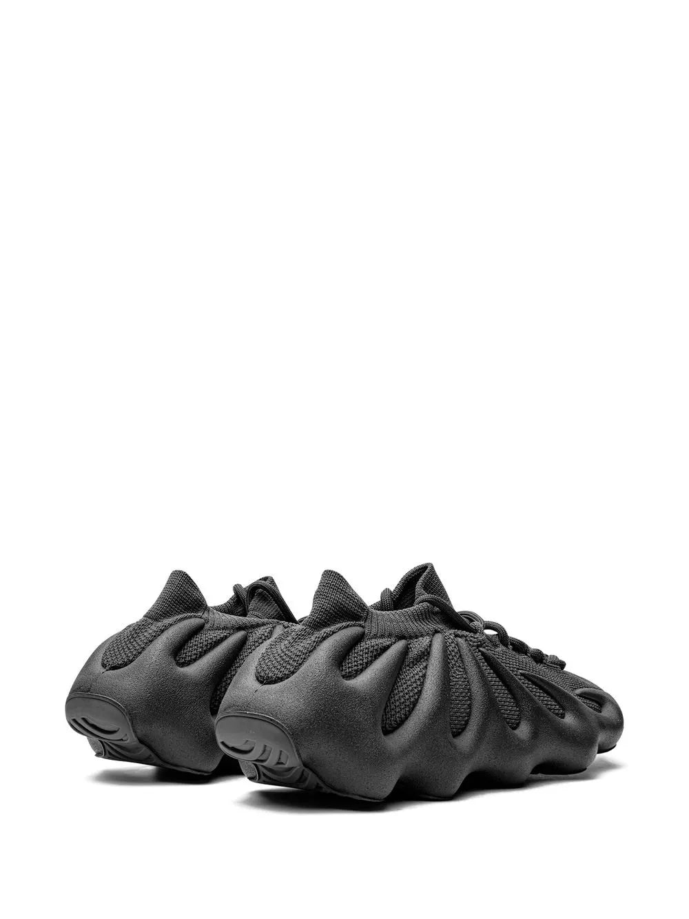 adidas Yeezy 450 Utility Black Sneakers — Black — Size US M 6 - US W 7.5 — Back View