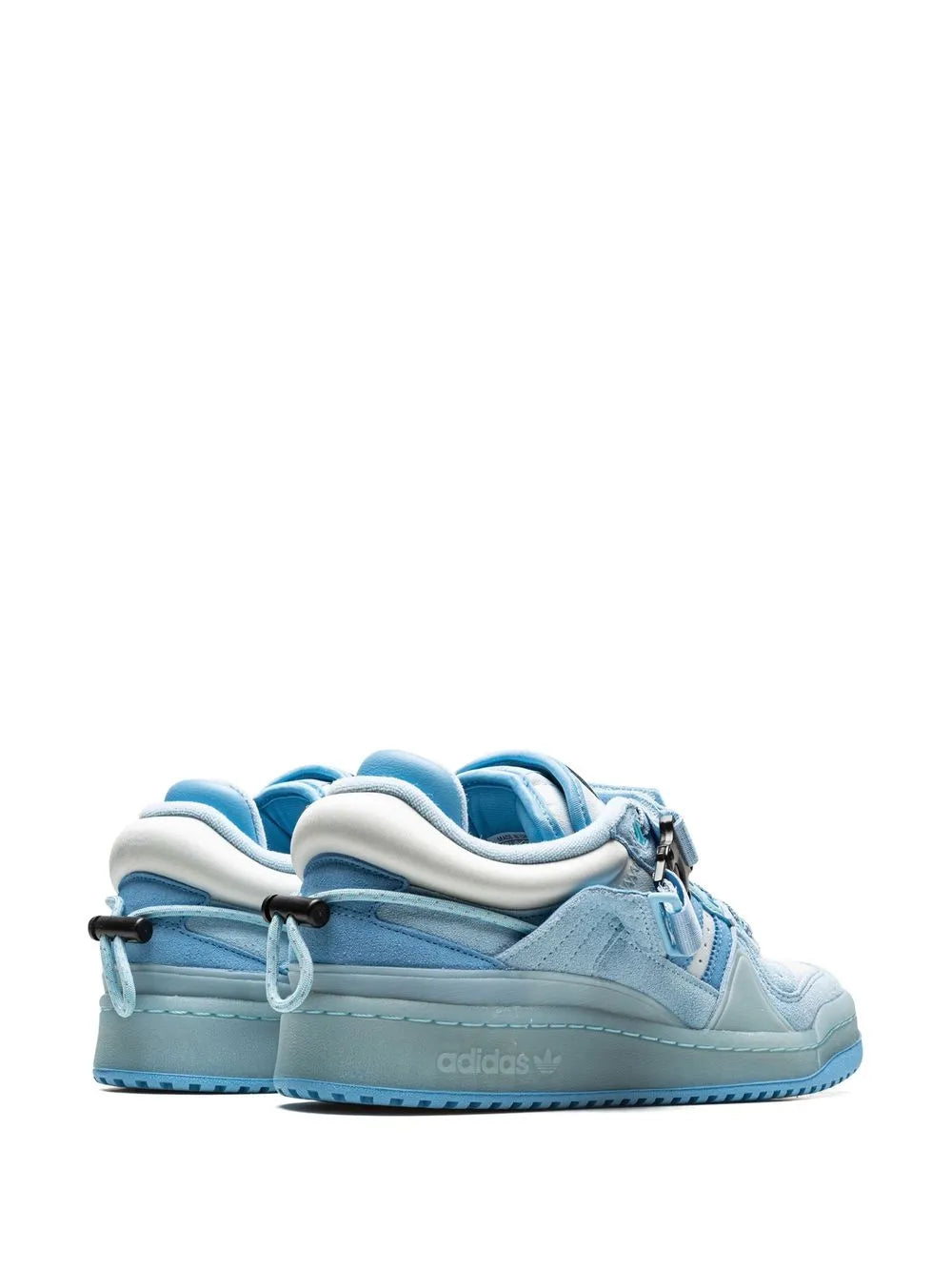 adidas X Bad Bunny Forum Buckle Low Blue Tint Sneakers — Same as shown — Size US M 8 - US W 9.5 — Back View