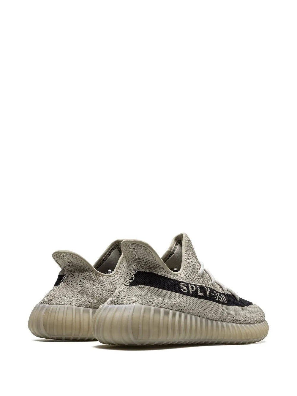 adidas Yeezy 350 Boost V2 Slate Sneakers — Slate Grey/Core Black — Size US M 6 - US W 7.5 — Back View