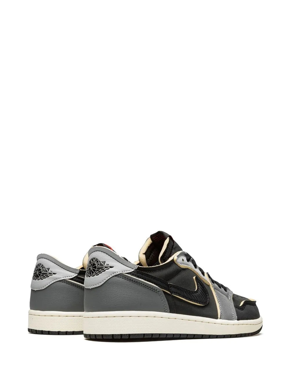 Air Jordan 1 Low Og Ex Dark Smoke Grey Sneakers — Black — Size US M 10.5 - US W 12 — Back View