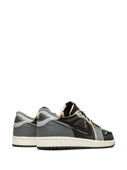 Air Jordan 1 Low Og Ex Dark Smoke Grey Sneakers — Black — Size US M 10.5 - US W 12 — Back View